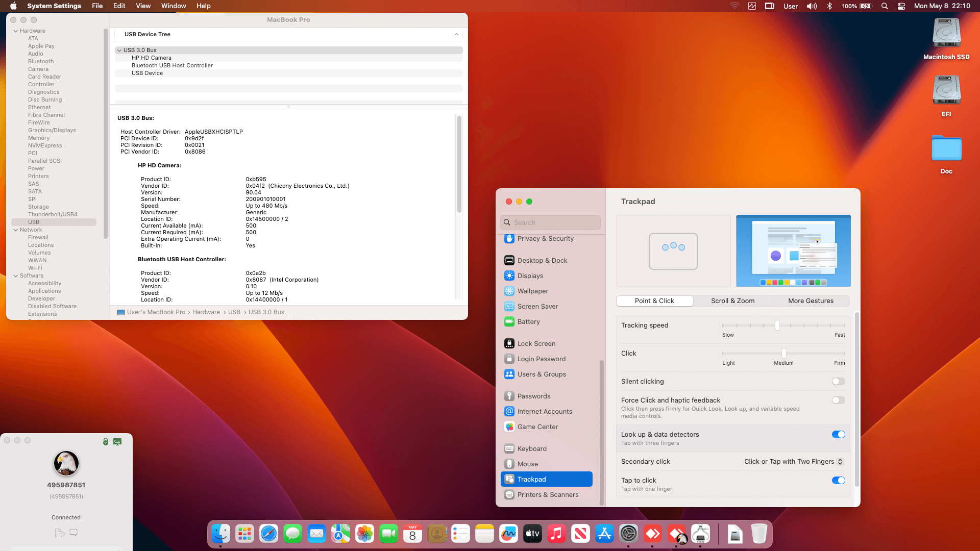 HP EliteBook 820 G4 2nd [KabyLake   Intel UHD 620 + PS2 SMBUS]   OpenCore 1